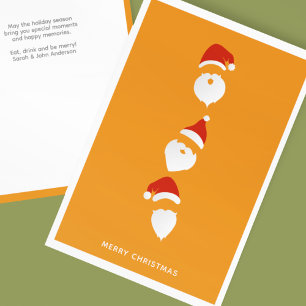 Tarjeta Festiva Navidades de Naranjas de Santa Gráfica Modernos y 