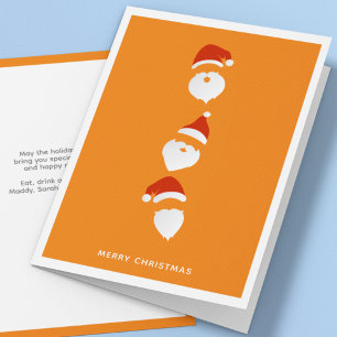 Tarjeta Festiva Navidades de Naranjas de Santa Gráfica Modernos y 