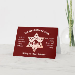 Tarjeta Festiva Navidades DE Natividad DE NOCHE SANTA