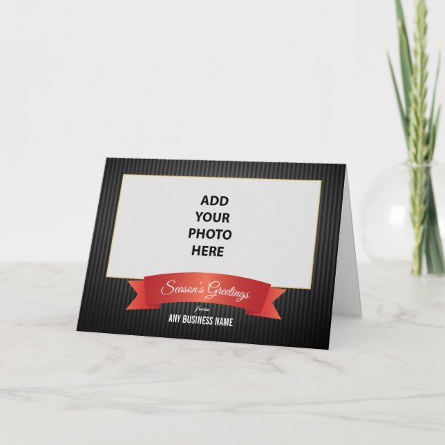 Tarjeta Festiva Navidades de negocios de la temporada de saludos (Anverso)