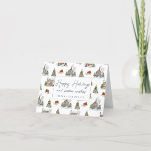 Tarjeta Festiva Navidades de negocios Felices Fiestas
