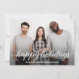 Tarjeta Festiva Navidades de negocios Foto Felices Fiestas