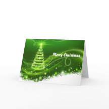 Navidades de Nieve de Árbol Verde bonito