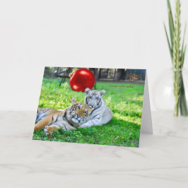 Tarjeta Festiva Navidades de niños pequeños