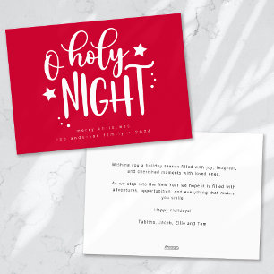 Tarjeta Festiva Navidades De Noche Moderna O Sagrada