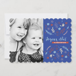 Tarjeta Festiva Navidades de Noël en Indigo