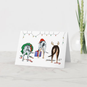 Tarjeta Festiva Navidades De Nothin' Butt A Catahoula
