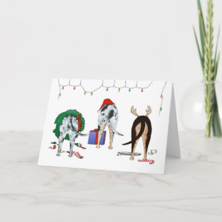 Tarjeta Festiva Navidades De Nothin' Butt A Catahoula