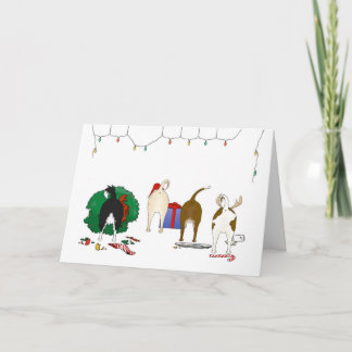 Tarjeta Festiva Navidades de Nothin' Butt A Chihuahua