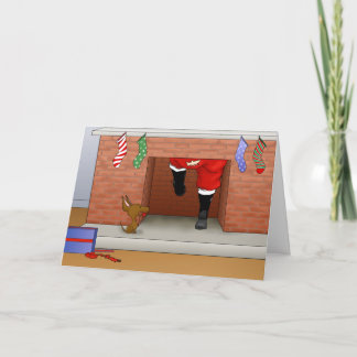 Tarjeta Festiva Navidades de Nothin' Butt A Chihuahua