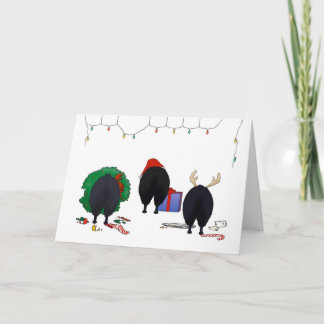 Tarjeta Festiva Navidades De Nothin' Butt A Schipperke