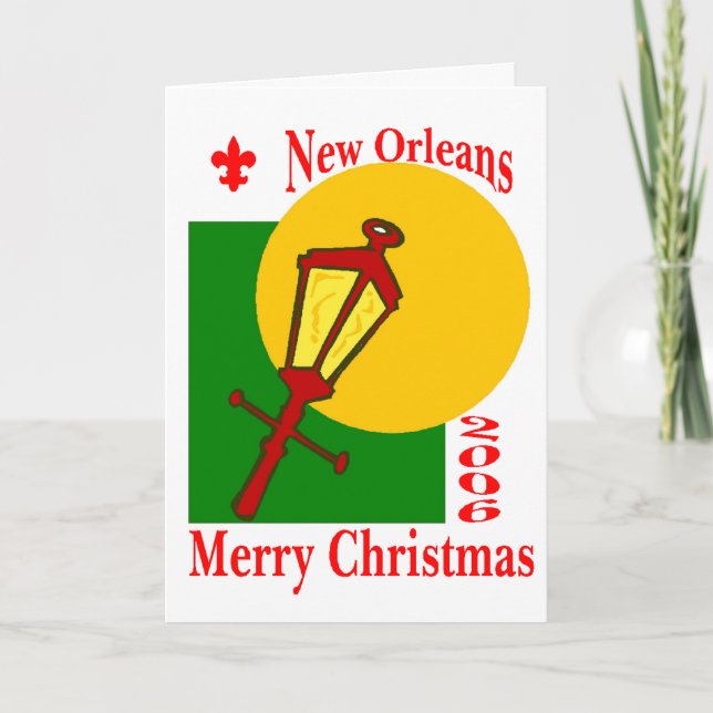 Tarjeta Festiva Navidades de Nueva Orleans 2006 (Anverso)