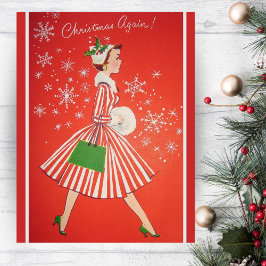Tarjeta Festiva Navidades de nuevo la Personalizado de la moda de 
