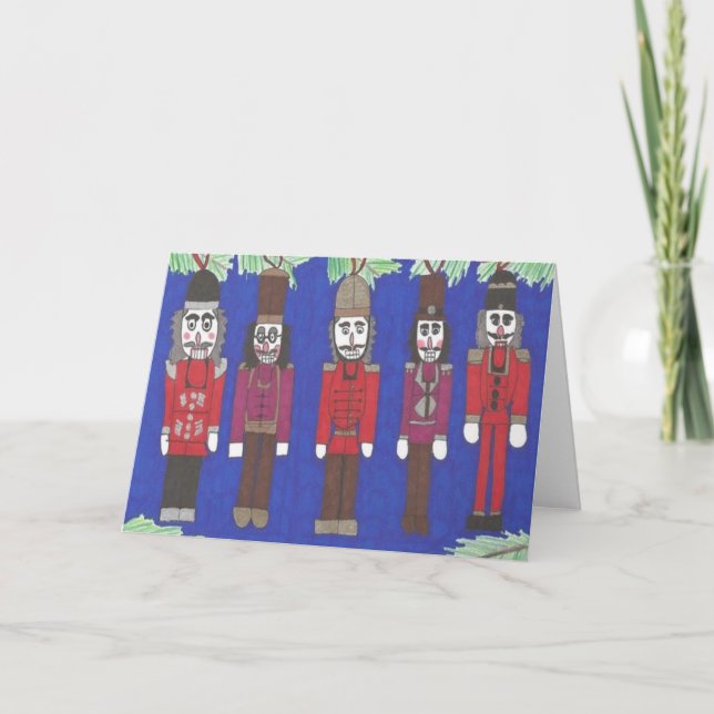Tarjeta Festiva Navidades de Nutcracker (Anverso)