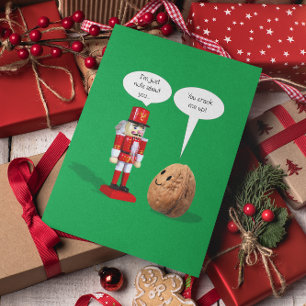Tarjeta Festiva Navidades de Nutcracker Love Pun