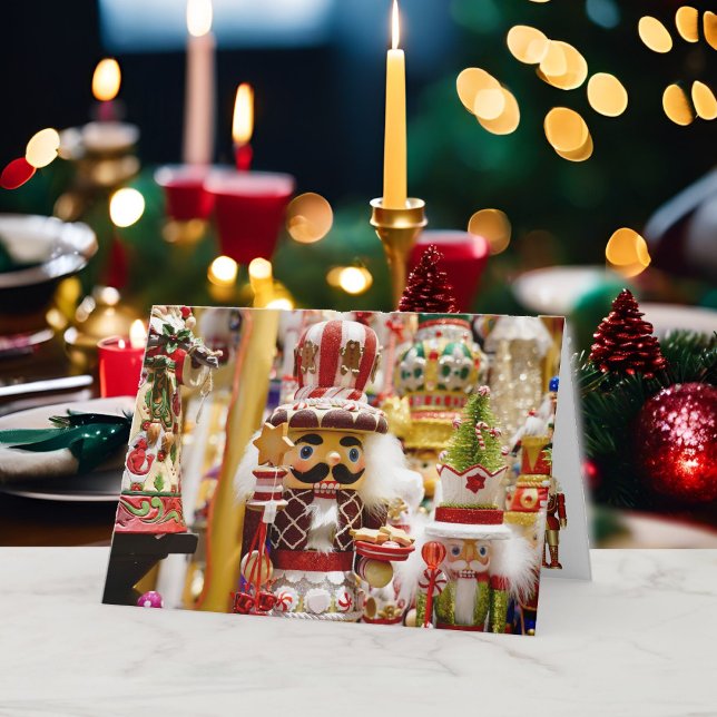 Tarjeta Festiva Navidades de nutcracker Personaliza la firma de te (Subido por el creador)