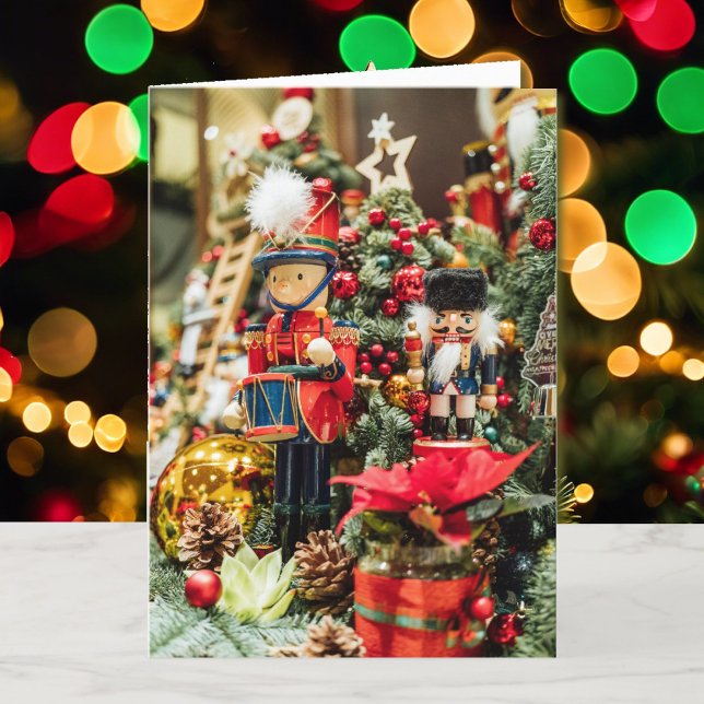 Tarjeta Festiva Navidades de nutcracker Personaliza la firma de te (Subido por el creador)