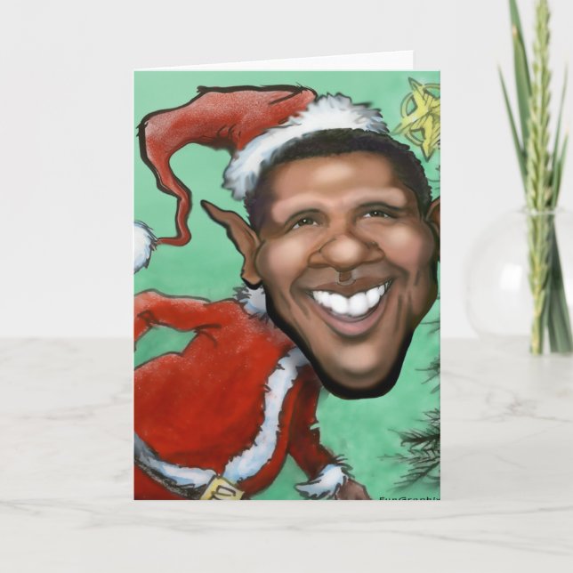 Tarjeta Festiva Navidades de Obama (Anverso)