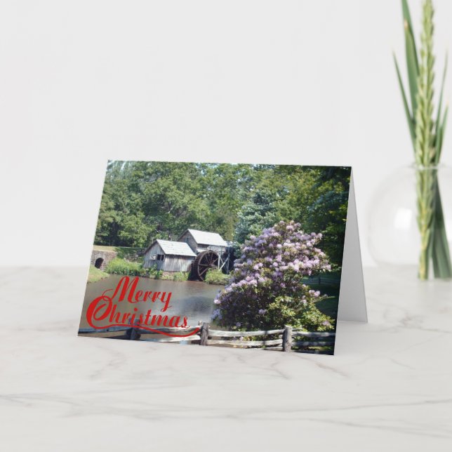 Tarjeta Festiva Navidades de Old Mill (Anverso)