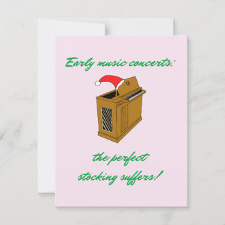 Tarjeta Festiva Navidades de órganos de Olivia