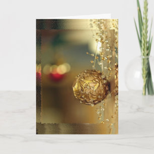Tarjeta Festiva Navidades de oro