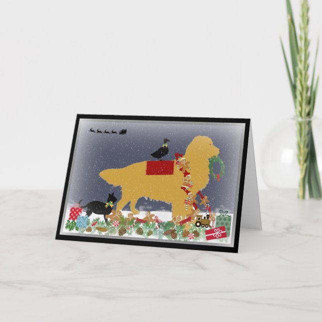 Tarjeta Festiva ¡Navidades de oro! (Anverso)