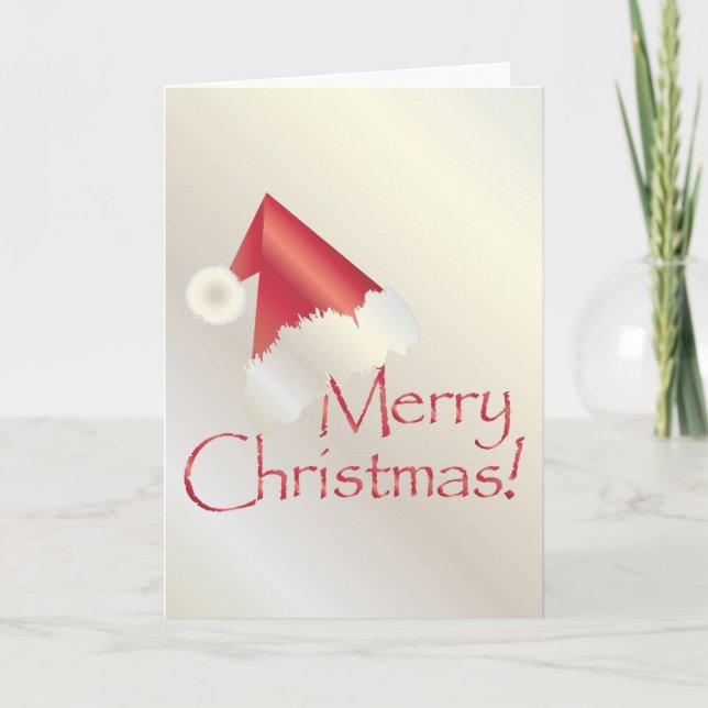 Tarjeta Festiva Navidades de oro blanco (Anverso)