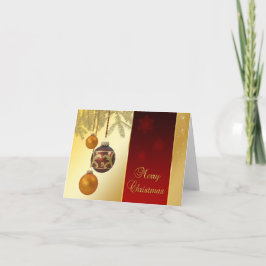 Tarjeta Festiva Navidades de oro elegantes
