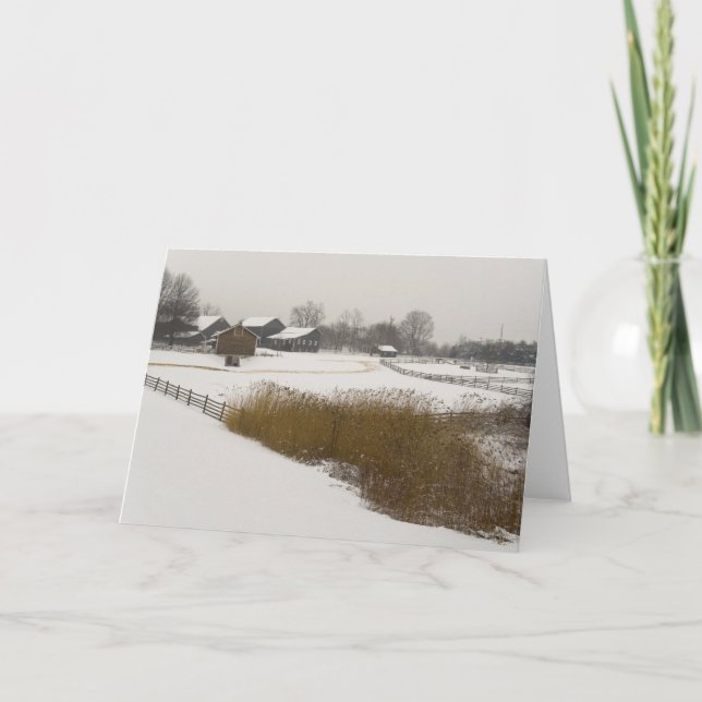 Tarjeta Festiva Navidades de país (Anverso)