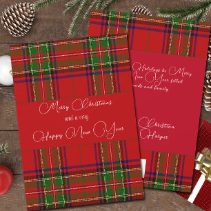 Tarjeta Festiva Navidades de países rojos y verdes