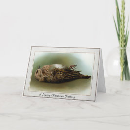 Tarjeta Festiva Navidades de pájaros muertos de Victoria