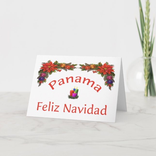 Tarjeta Festiva Navidades de Panamá 1 (Anverso)