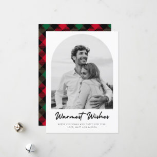 Tarjeta Festiva Navidades de parejas colocadas en fotografía artís