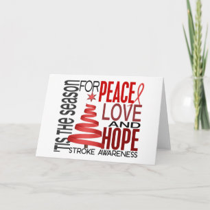 Tarjeta Festiva Navidades de Paz Amor Esperanza