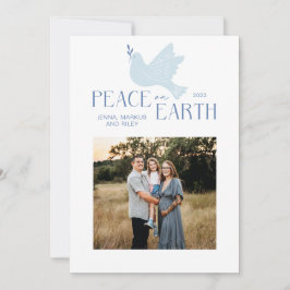Tarjeta Festiva Navidades de Peace on Earth Dove