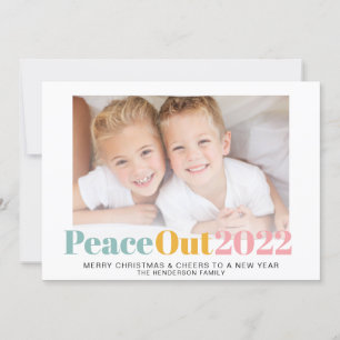 Tarjeta Festiva Navidades de Peace Out 2022