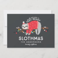 navidades de perezosos y coloridos