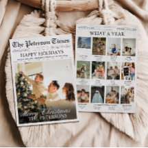 Navidades de periódicos publican fotos de un año