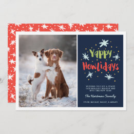 Tarjeta Festiva Navidades de perro de Yappy Howlidays