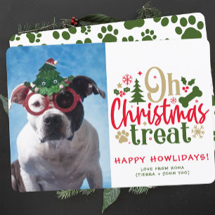 Tarjeta Festiva Navidades de perro foto foto foto foto de una pipa