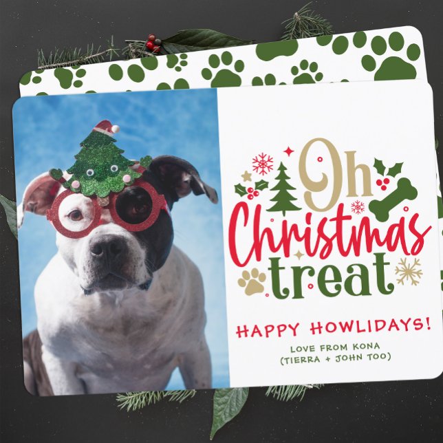 Tarjeta Festiva Navidades de perro foto foto foto foto de una pipa (Subido por el creador)