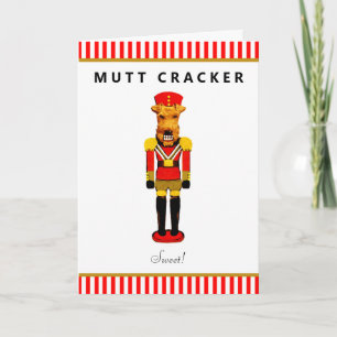 Tarjeta Festiva Navidades de perros divertidos