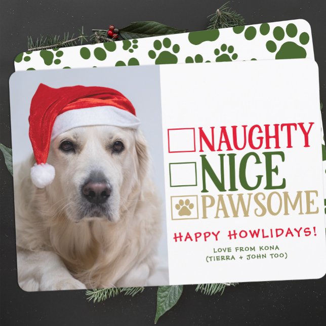 Tarjeta Festiva Navidades de perros graciosos y personalizados ado (Subido por el creador)