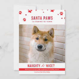 Tarjeta Festiva Navidades de perros malcriados o bonitos