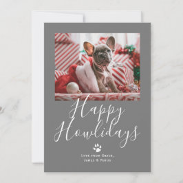 Tarjeta Festiva Navidades de perros Mascotas Felices de Howlidays