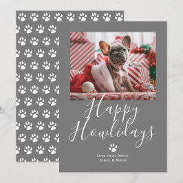 Tarjeta Festiva Navidades de perros Mascotas Felices de Howlidays