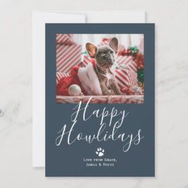 Tarjeta Festiva Navidades de perros Mascotas Felices de Howlidays