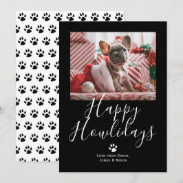 Tarjeta Festiva Navidades de perros Mascotas Felices de Howlidays