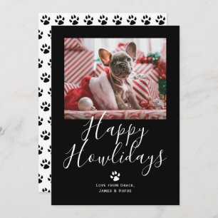 Tarjeta Festiva Navidades de perros Mascotas Felices de Howlidays