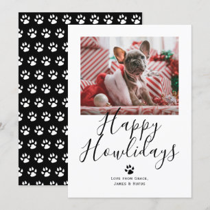 Tarjeta Festiva Navidades de perros Mascotas Felices de Howlidays